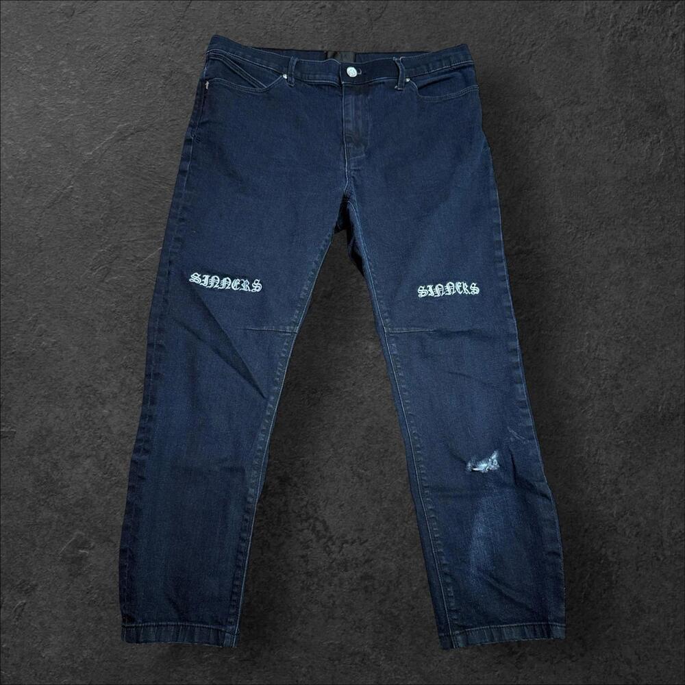 RTA Sinners Jeans Size 33‎ | Pre-Owned Good Condition | Stylish Distressed